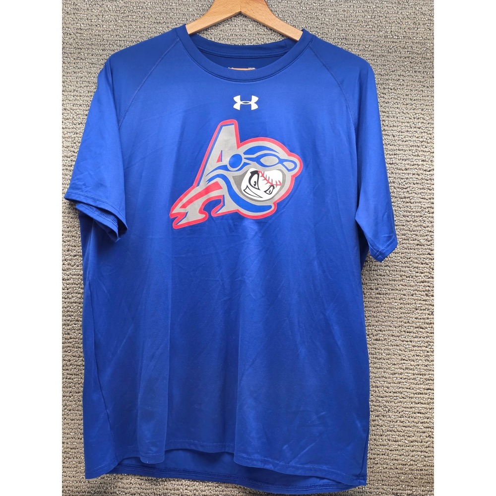 Under Armour Mens Large Augusta GreenJackets Auggie Graphic Shirt Blue HeatGear